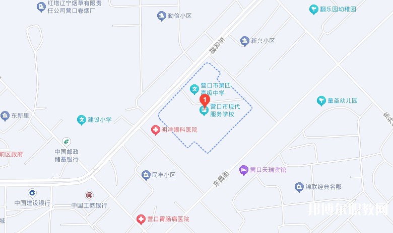 營(yíng)口市現(xiàn)代服務(wù)學(xué)校地址，乘車路線