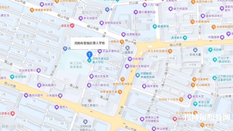 沈陽(yáng)市皇姑區(qū)聾人學(xué)校地址，乘車路線